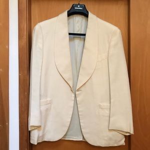 Brooks Brothers Cream Linen Blazer 38S